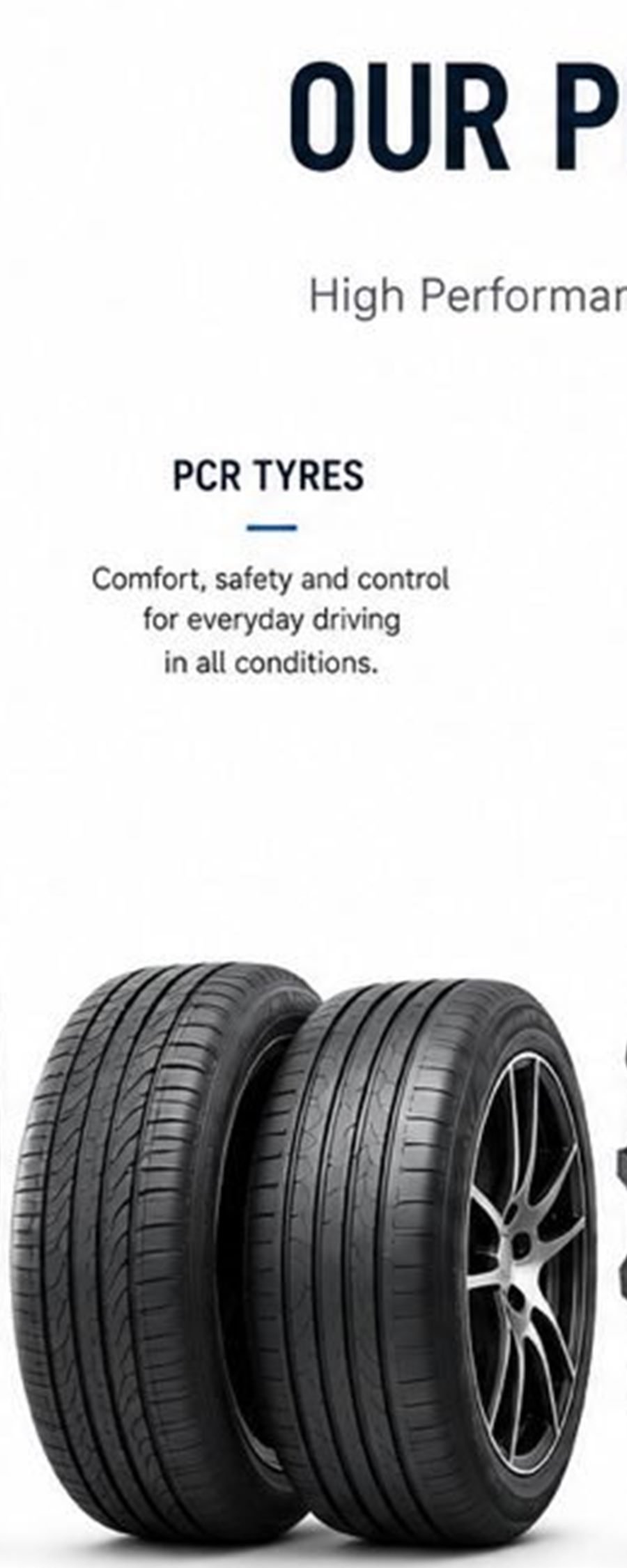 PCR passenger tire category visual